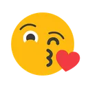 Free Face Blowing A Kiss Emotion Emoticon Icon