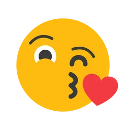 Free Face Blowing A Kiss Emoji Icon