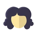 Free Face Girl Curly Icon