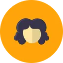 Free Face Girl Curly Icon