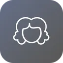 Free Face Girl Curly Icon