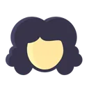 Free Face Girl Curly Icon