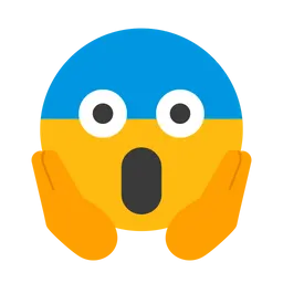 Free Face Screaming In Fear Emoji Icon