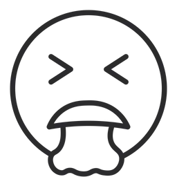 Free Face Vomiting Emoji Icon