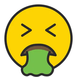 Free Face Vomiting Emoji Icon