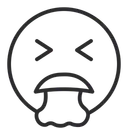 Free Face Vomiting  Icon