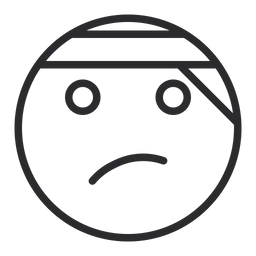 Free Face With Head Bandage Emoji Icon