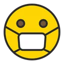 Free Face With Medical Mask  Icon