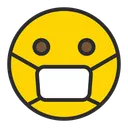 Free Face With Medical Mask  Icon
