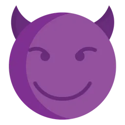 Free Smiling Face With Horns Emoji Icon