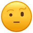 Free Face With Raised Eyebrow Emoji Emoticon Icon