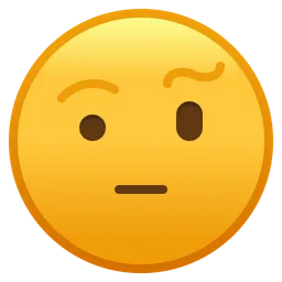 Free Face With Raised Eyebrow Emoji Icon