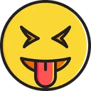 Free Face with stuck-out tongue and tightly-closed eyes  Icon