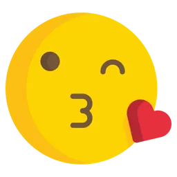 Free Face Blowing A Kiss Emoji Icon