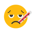 Free Face With Thermometer Emotion Emoticon Icon