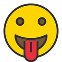 Free Face With Tongue  Icon