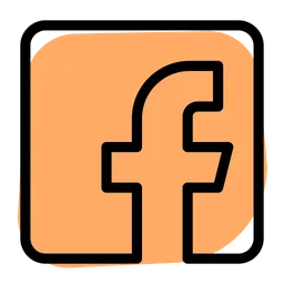 facebook icon brown