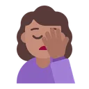 Free Facepalming Flat Medium Icon