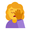 Free Facepalming Flat Default Icon