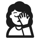 Free Facepalming High Contrast Icon