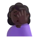 Free Facepalming Color Dark Icon