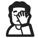 Free Facepalming High Contrast Icon