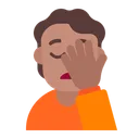 Free Facepalming Flat Medium Icon