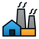 Free Factory Building Industry Icon