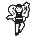 Free Fairy High Contrast Icon