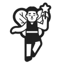 Free Fairy High Contrast Icon