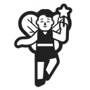 Free Fairy High Contrast Icon
