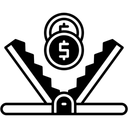 Free Falle Geld Schema Betrug Symbol