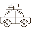 Free Familie Reise Auto Symbol