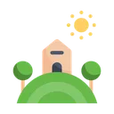 Free Field Nature Landscape Icon