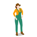 Free Farm Woman Icon