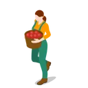 Free Farm Woman Icon