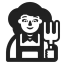 Free Farmer High Contrast Icon