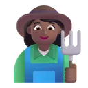 Free Farmer Color Medium Dark Icon