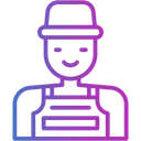 Free Farmer Caucasian Professions And Jobs Icon