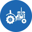 Free Farming Tractor Vehicle Icon