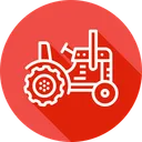 Free Farming Tractor Vehicle Icon