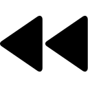 Free Controller Fast Backward Backward Icon
