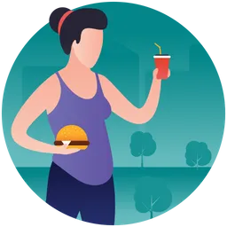 Free Fat Food  Icon