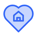 Free Favorit Haus Herz Icon