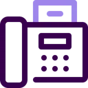 Free Fax Machine Fax Print Icon