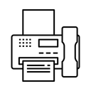 Free Faxgerät  Symbol