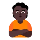 Free Fazendo Beicinho Plano Escuro Ícone