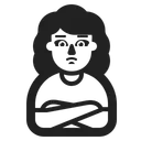 Free Fazendo Beicinho Alto Contraste Ícone