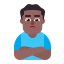 Free Fazendo Beicinho Plano Meio Escuro Ícone