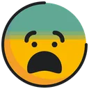 Free Emoticon Emoji Fearful Icon